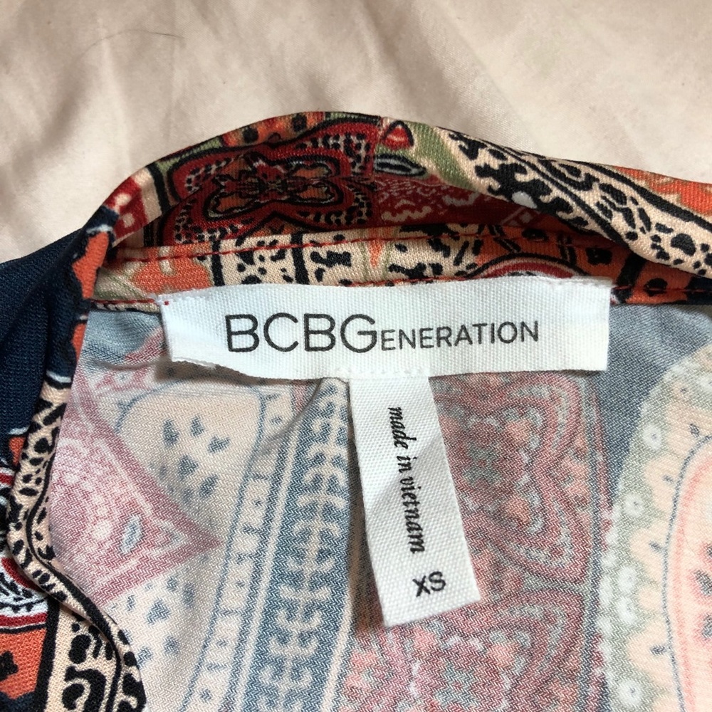 Bcbgeneration Patchwork Swing Dress Size Small - image 7